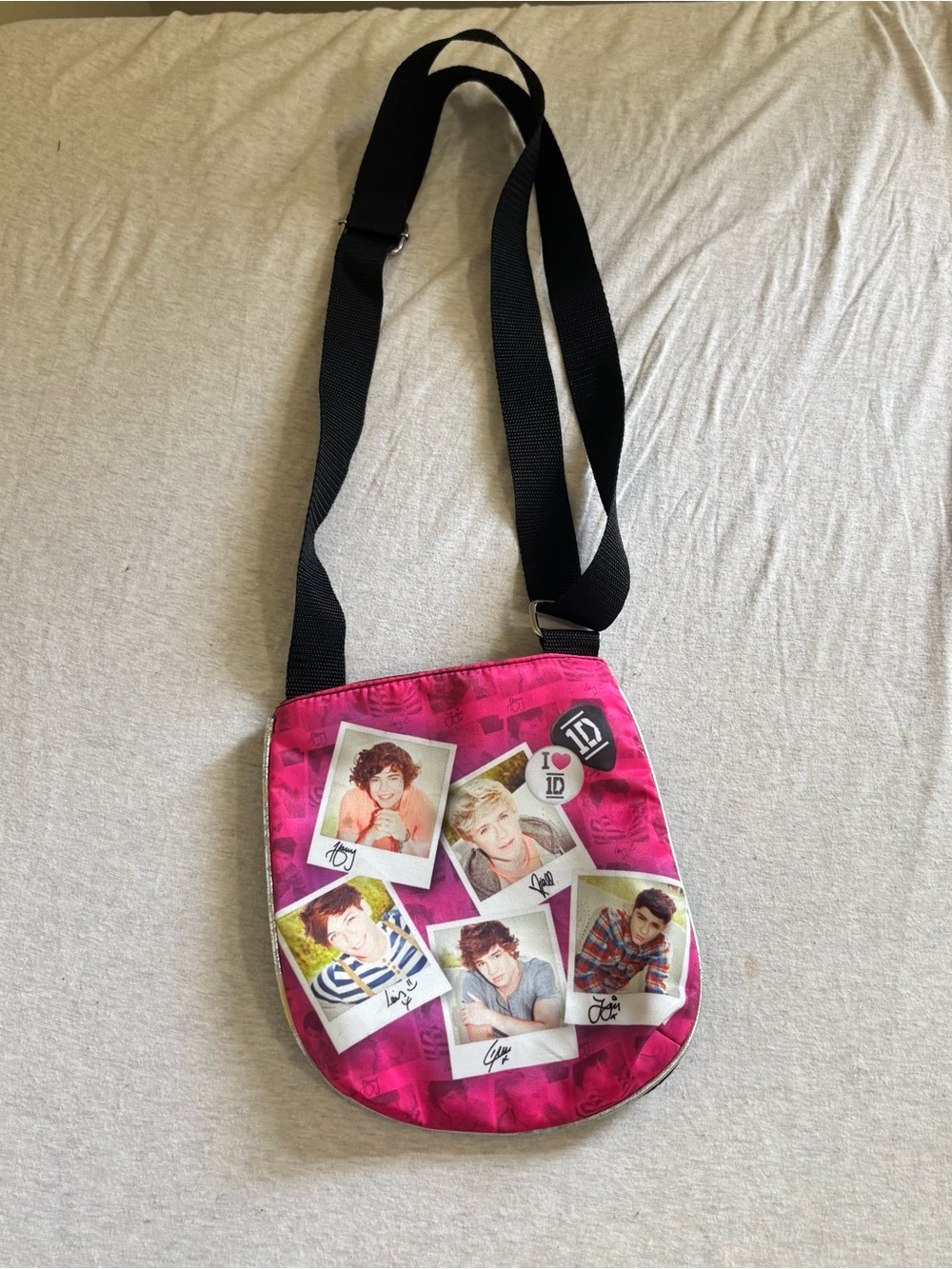 One Direction 1D Pink Polaroid Crossbody Bag Official Y2K Merch